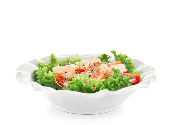 Salada de camarão saborosa fresca — Fotografia de Stock