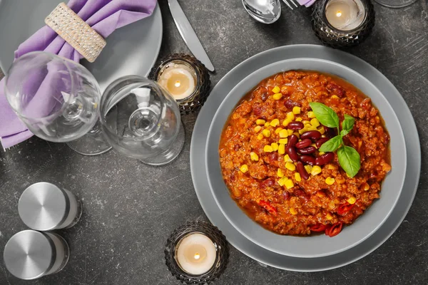 Delizioso chili con carne — Foto Stock