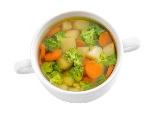 Schüssel mit Suppe für Baby — Stockfoto