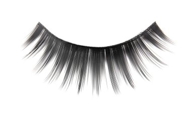 Beyaz arka planda takma kirpikler