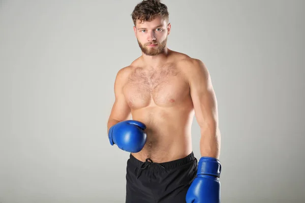 Boxeador masculino de fondo — Foto de Stock