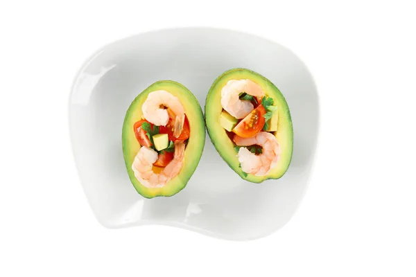 Fresh tasty shrimp salad — Stock Photo, Image