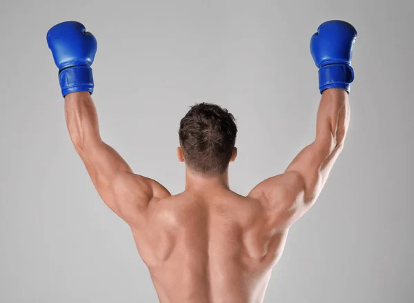 Boxer maschile su sfondo chiaro — Foto Stock