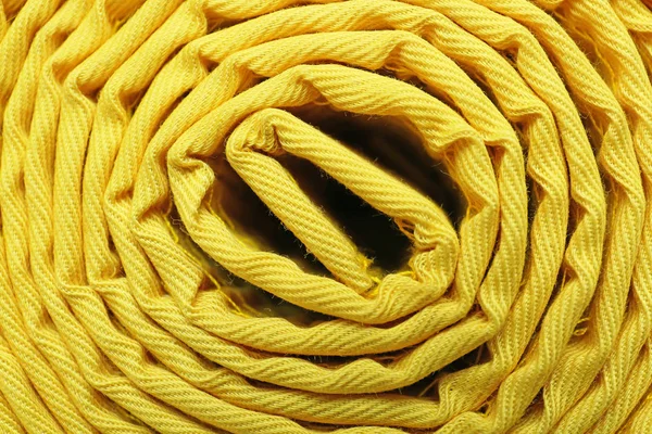 Yellow karate belt — Stock Photo, Image