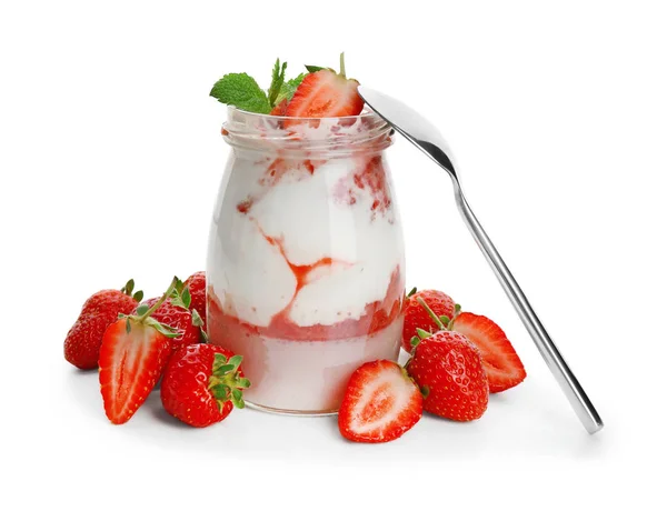 맛 있는 딸기 디저트 — 스톡 사진
