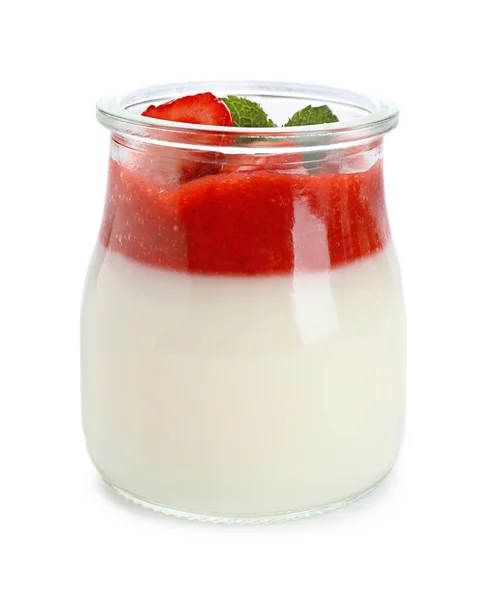 Tasty strawberry dessert — Stock Photo, Image
