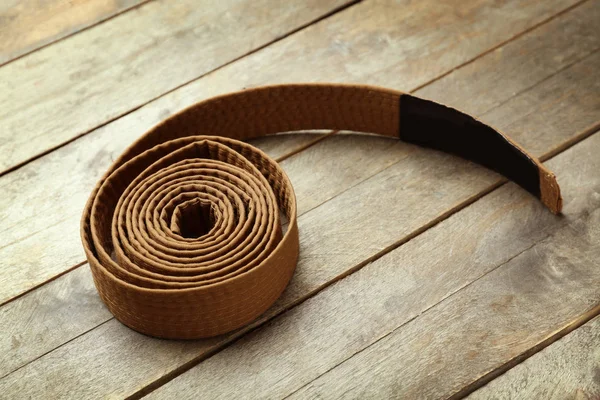 Cinturón de karate marrón — Foto de Stock