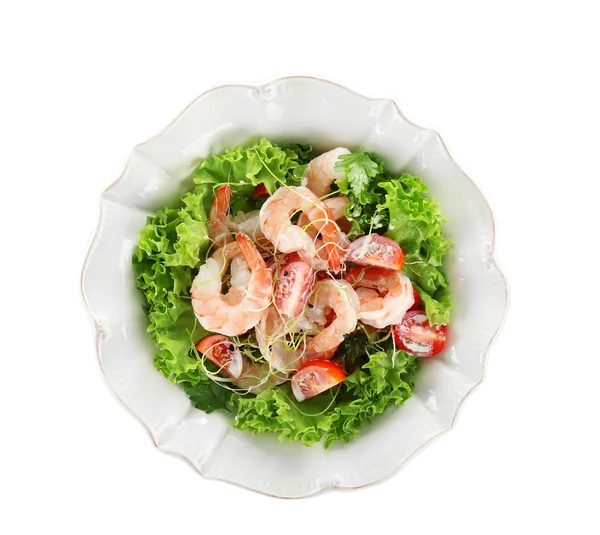 新鲜美味的鲜虾沙拉 — 图库照片