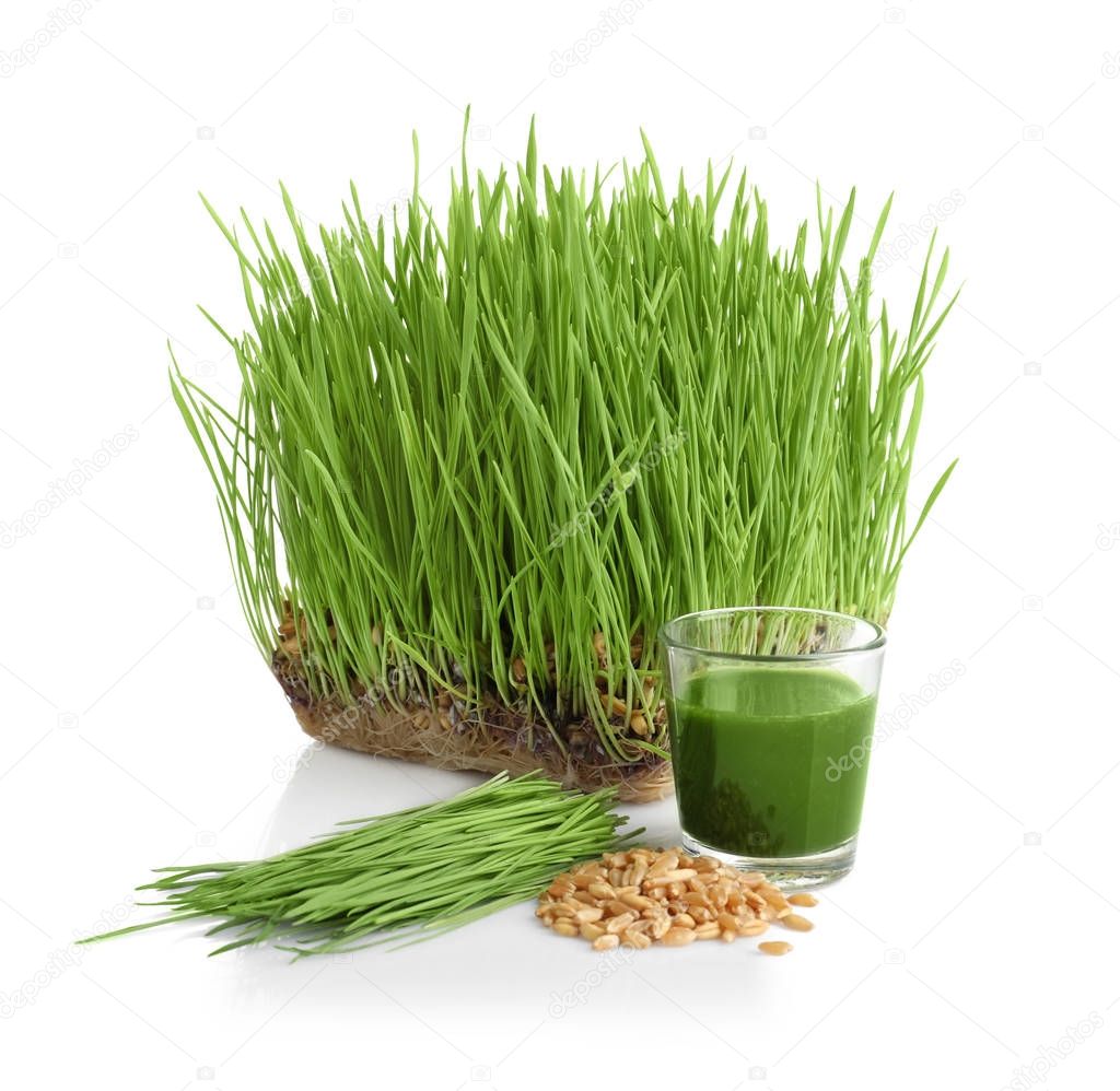 healthy wheat grass juice