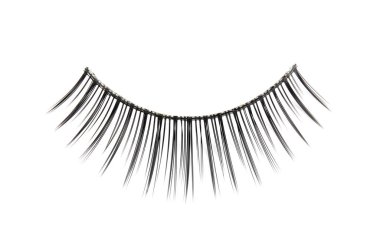 Beyaz arka planda takma kirpikler