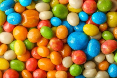 Lezzetli çok renkli şekerler