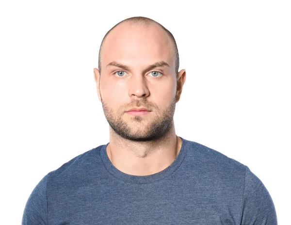 Young man on white background — Stock Photo, Image