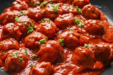 Domates Sos, closeup lezzetli köfte