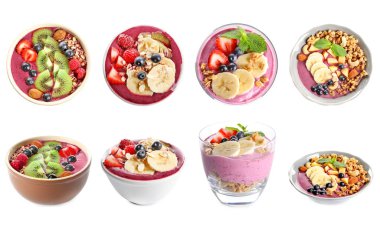 Smoothies acai çilek ile kolaj 