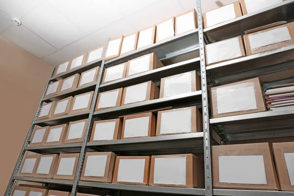 Cardboard boxes with documents — Stock Photo, Image