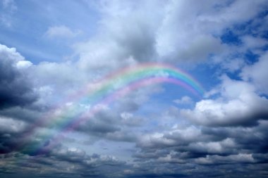 gökkuşağı gökyüzü ve bulutlar