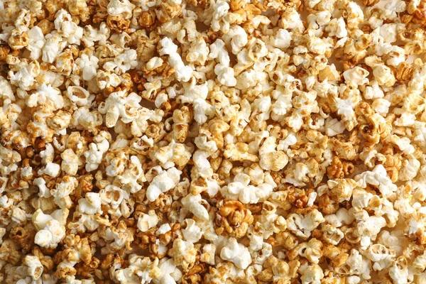 Chutné karamelový popcorn — Stock fotografie