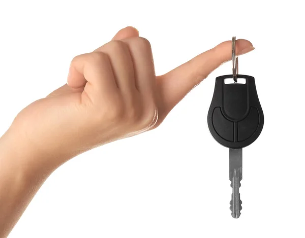 Hand with car key — Stock Photo, Image