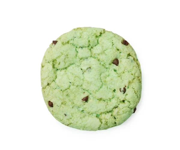 Mint chocolate chip cookie — Stockfoto