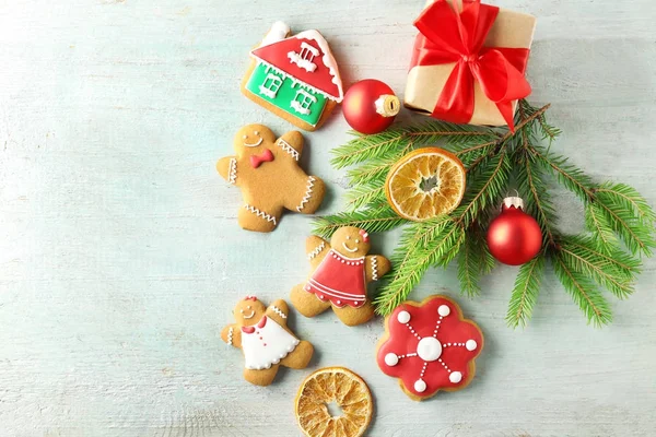 Hermosa composición con galletas de Navidad —  Fotos de Stock