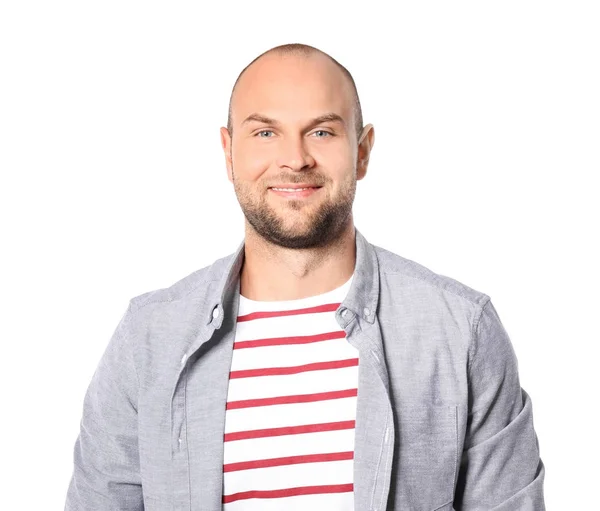 Young man on white background — Stock Photo, Image