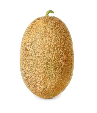 Beyaz arka planda olgun kavun