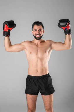 Arka plan üzerinde erkek boxer