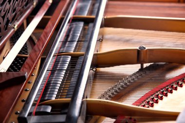 Piyano, closeup mekanizması