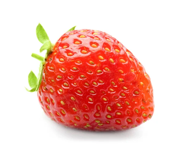 Ripe strawberry on white background — Stock Photo, Image