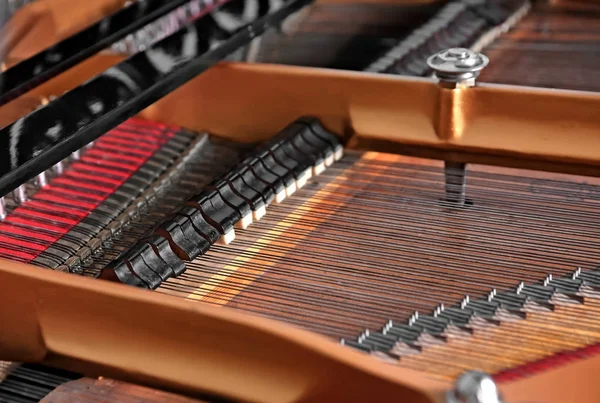 Piyano, closeup mekanizması — Stok fotoğraf
