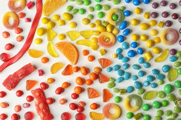 Lezzetli çok renkli şekerler