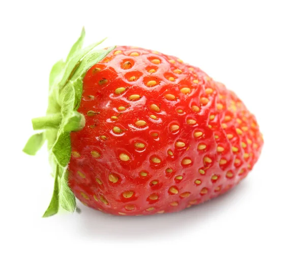 Ripe strawberry on white background — Stock Photo, Image