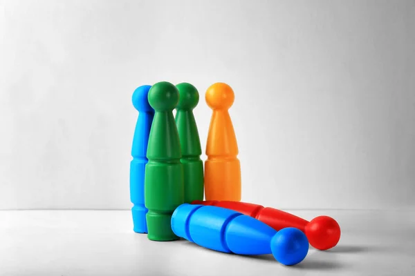 Children's skittles on white background — Stock Photo, Image