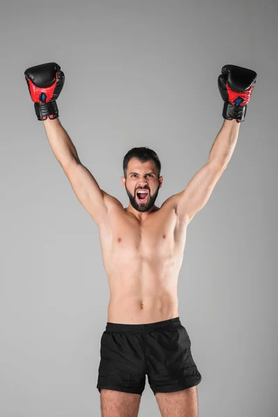 Boxeador masculino de fondo — Foto de Stock