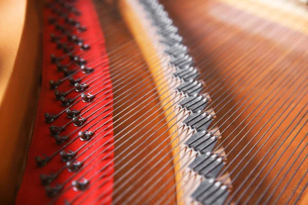 Mechanism of piano, closeup — Stock Photo, Image