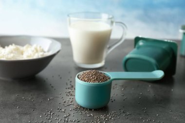 Chia tohum ile ölçme Kepçe