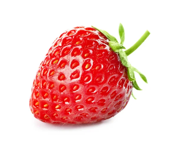 Delicious ripe strawberry on white background — Stock Photo, Image