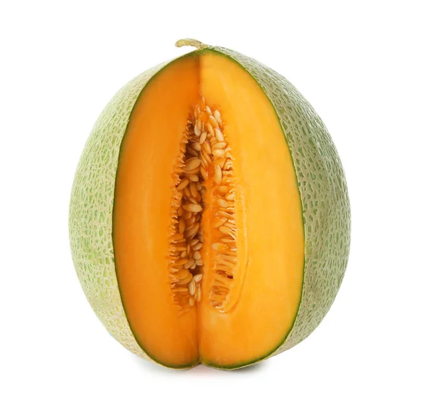 Reife Melone auf weiß — Stockfoto