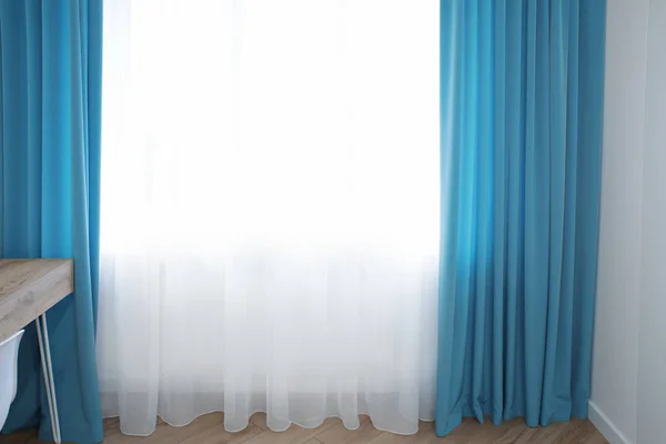 Window with beautiful curtains — Stock Photo, Image