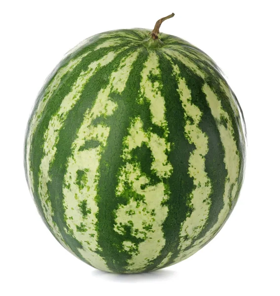 Reife Wassermelone auf weißem Hintergrund — Stockfoto