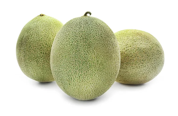 Ripe melons on white background — Stock Photo, Image