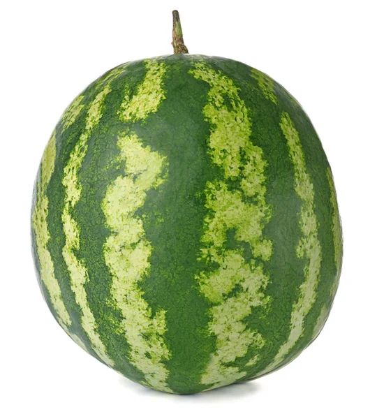 Reife Wassermelone auf weißem Hintergrund — Stockfoto