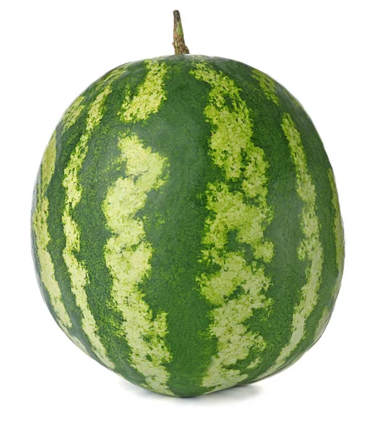 Ripe watermelon on white background — Stock Photo, Image