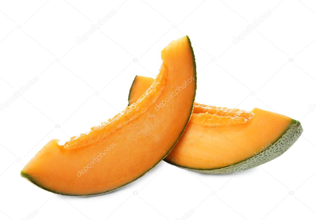 Sliced ripe melon 