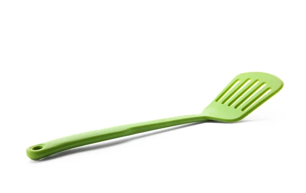 Plastic spatula on white background — Stock Photo, Image