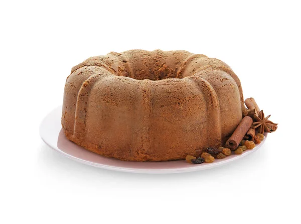 Вкусный пирог с корицей — стоковое фото