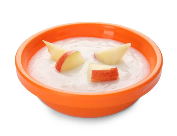 Bowl with porridge for baby — Stock Photo, Image