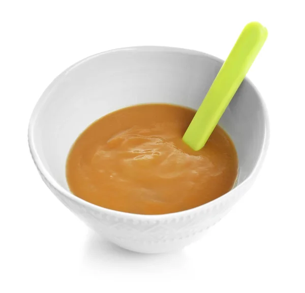 Bowl with baby food — Stock Photo, Image