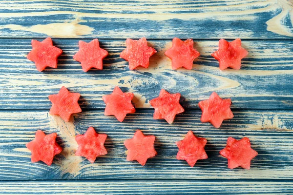 Sterne aus Wassermelone — Stockfoto