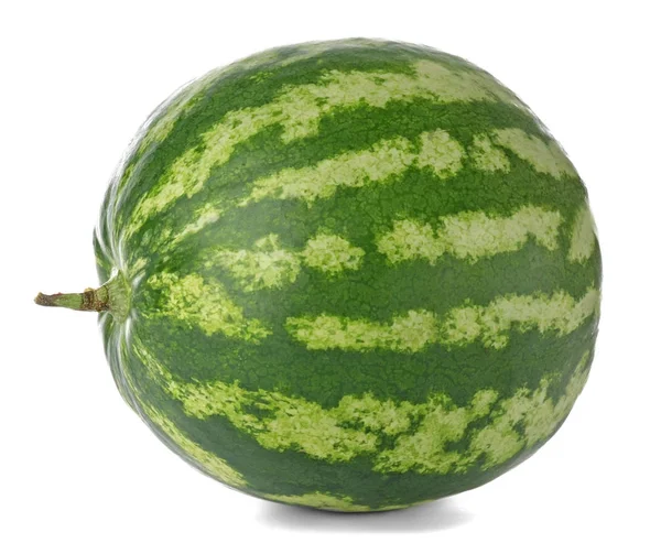 Reife Wassermelone auf weißem Hintergrund — Stockfoto